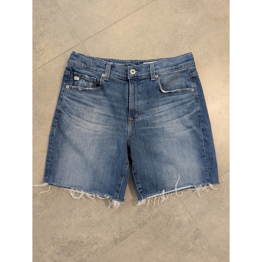 AG Adriano Goldschmied Ex-Boyfriend Short Mid Rise Bermuda Denim Shorts Size 28